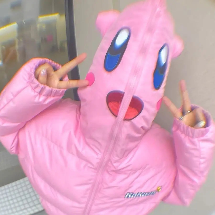 Pokemon Full Puffer Jacket Pink