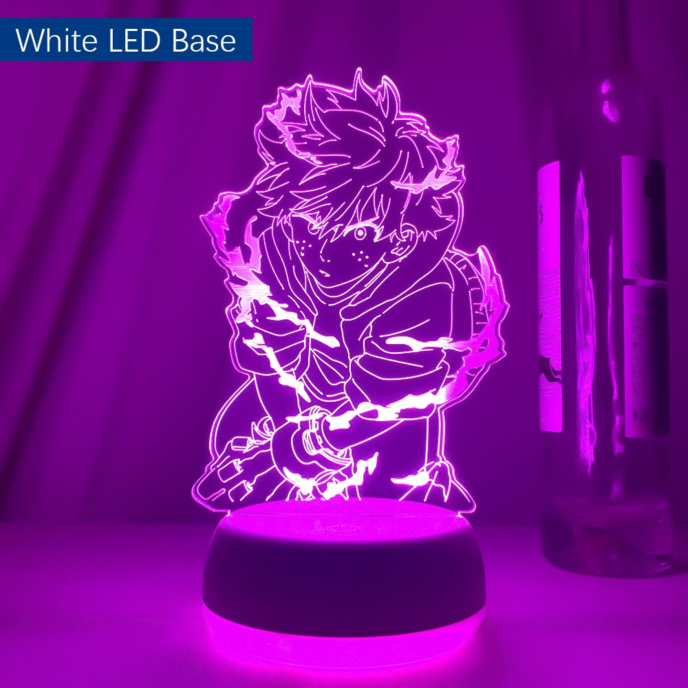 My Hero Academia Deku LED Light White LED Base With Remote Control