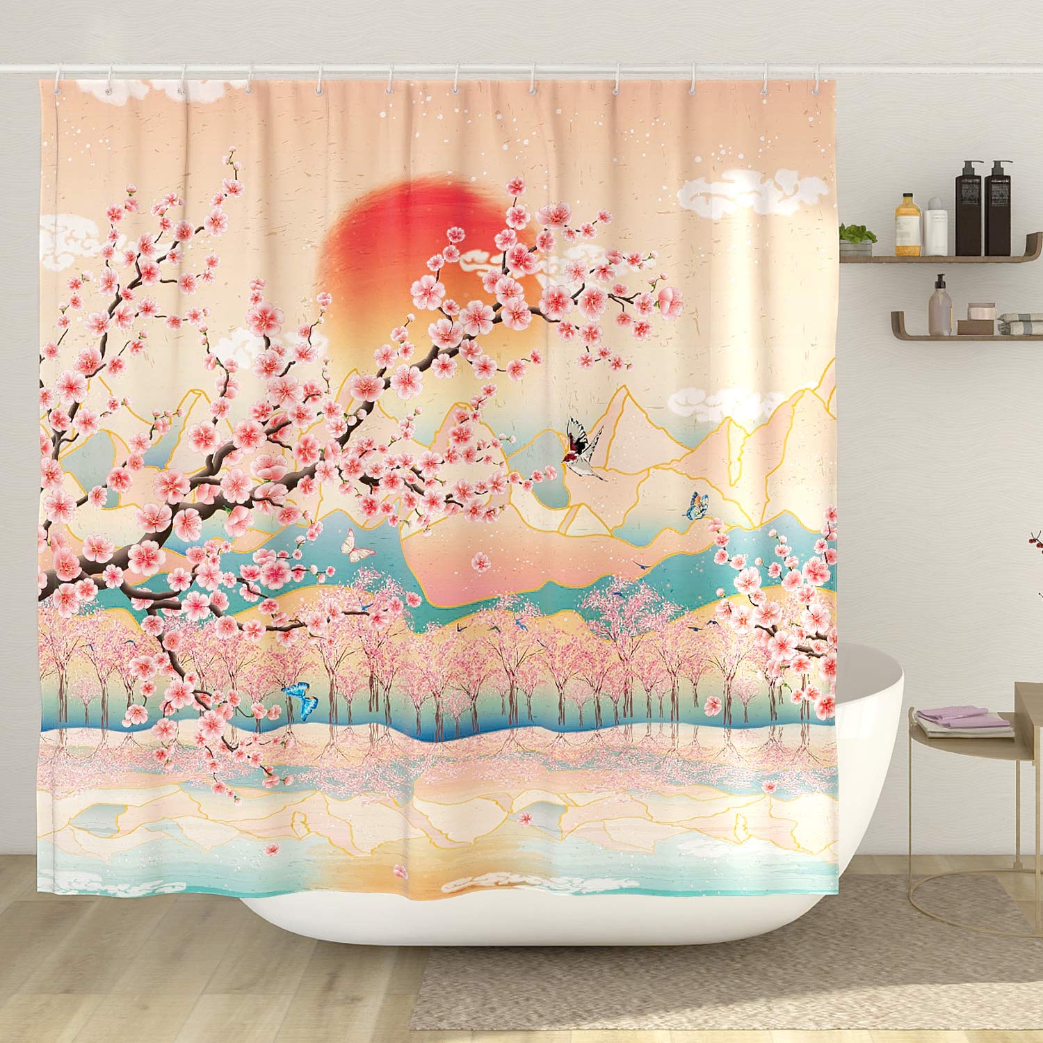 Japanese Style Shower Curtain 10