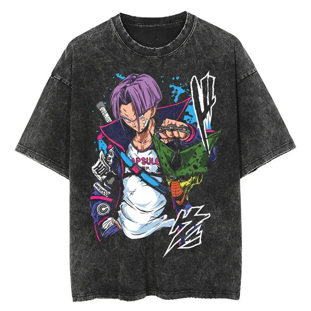 Dragon Ball Teen Trunks Vintage Tshirt Style 16