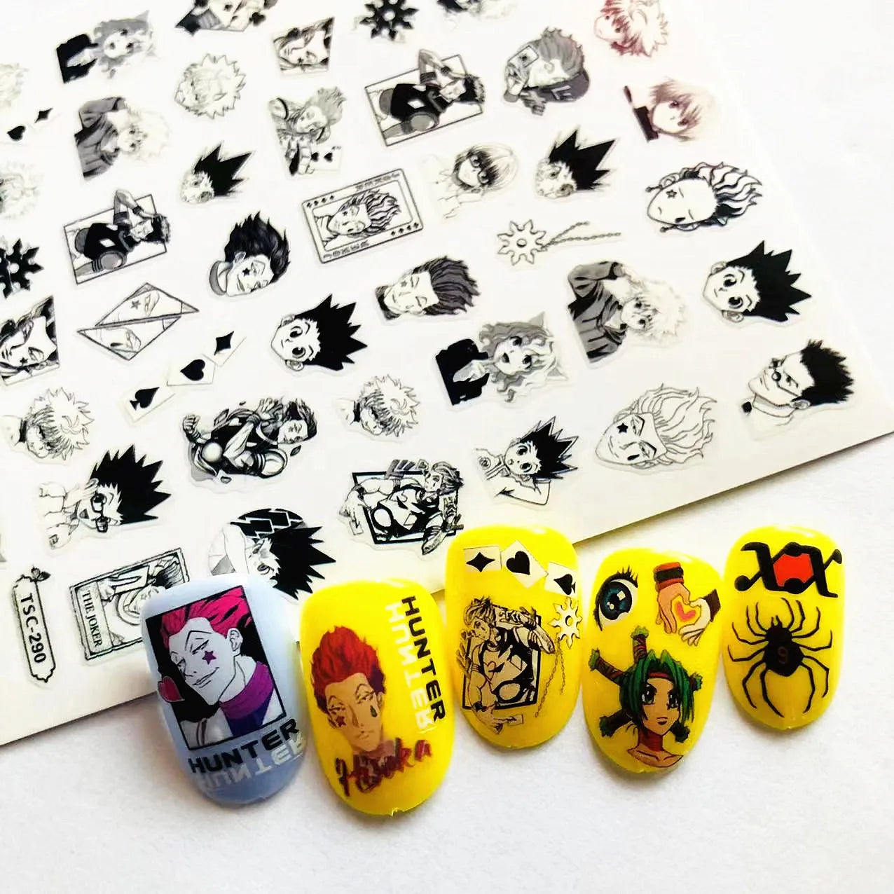 Hunter×Hunter Anime Acrylic Nails Sticker