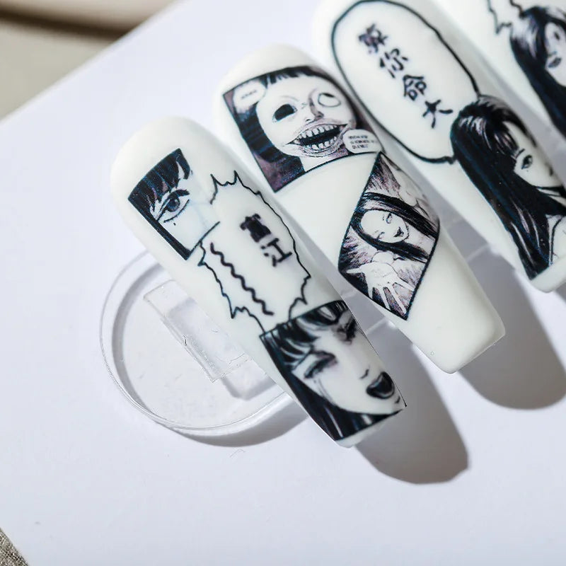 Junji Ito Manga Acrylic Nails Sticker