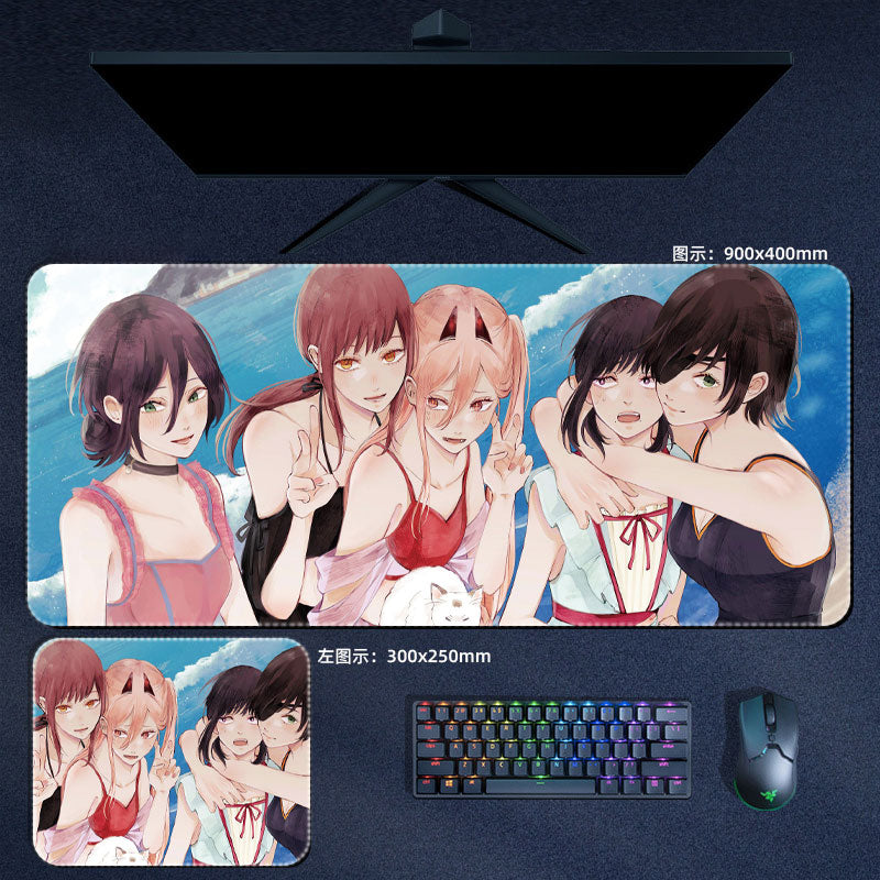 Chainsaw man Anime Large Gaming Mouse Pad