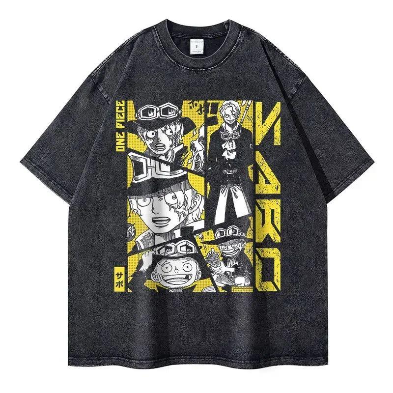 One Piece Anime Vintage T-shirt Style 4