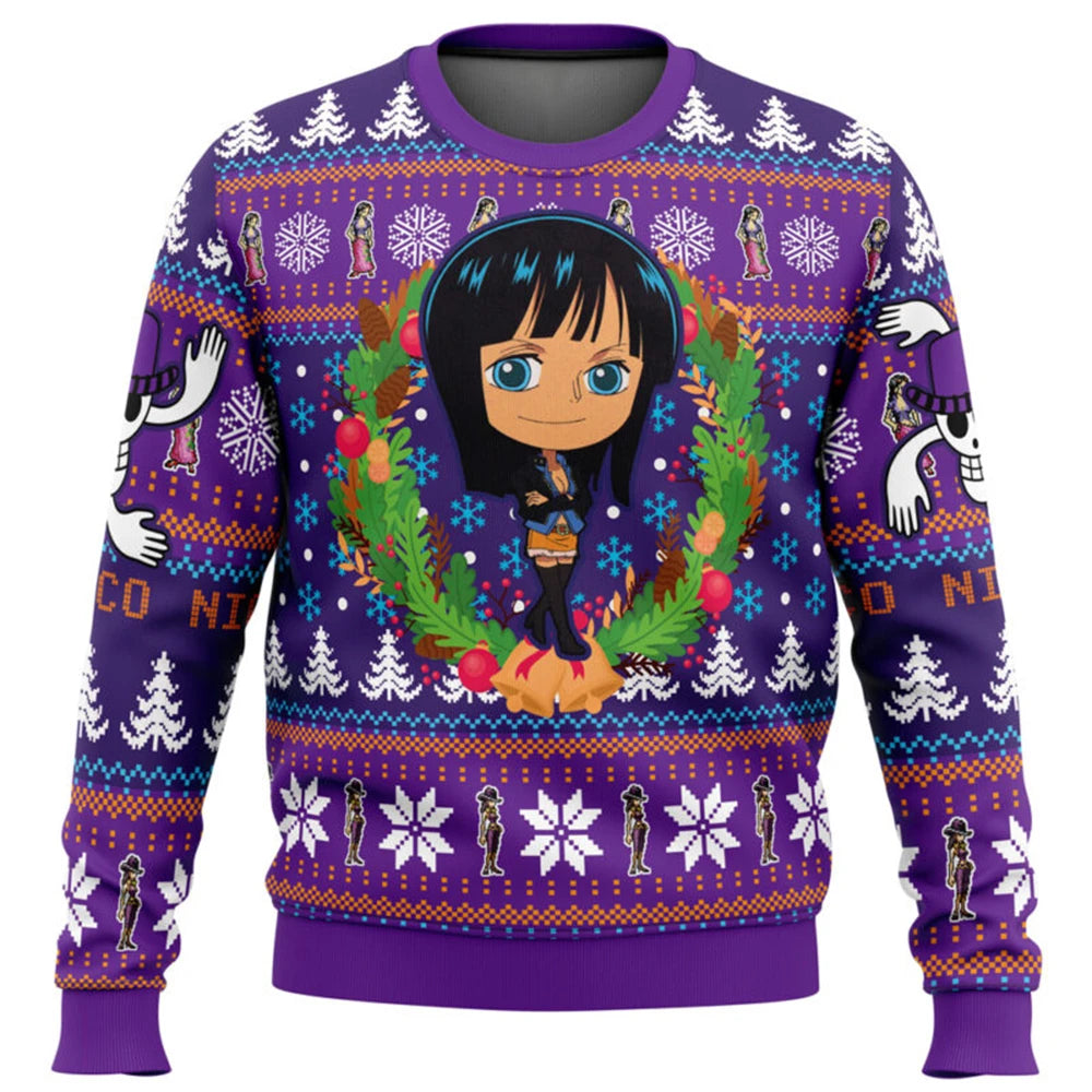 Luffy Gear 5 Ugly Christmas Sweater (Kids) Style 11