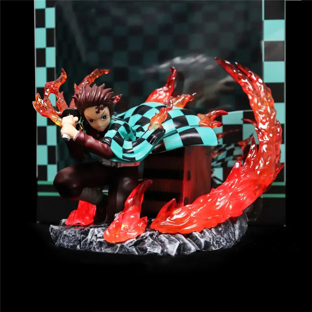 Demon Slayer Demon King Tanjiro Anime Figure Tanjiro 15cm with box