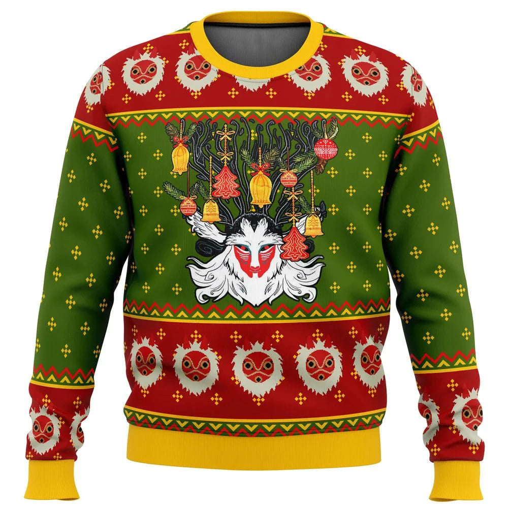 Studio Ghibli Ugly Christmas Sweater Style 3