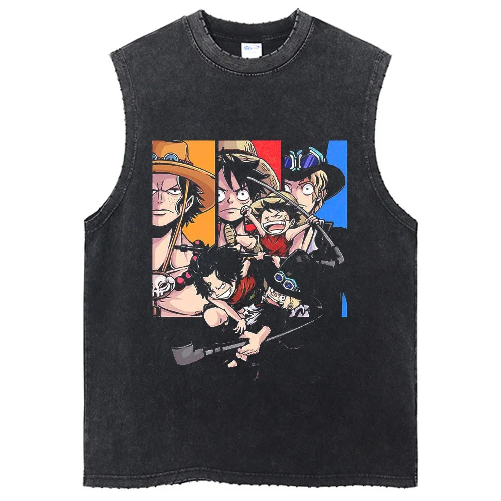 One Piece Luffy Tanktop Style 14