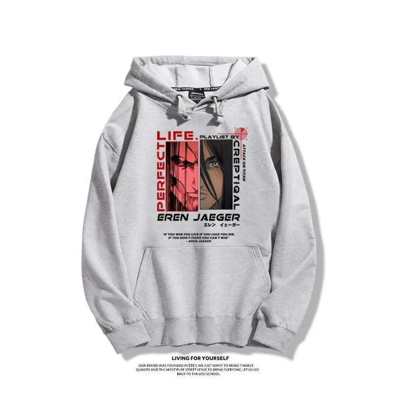 Shingeki no Kyojin Eren Hoodie Gray