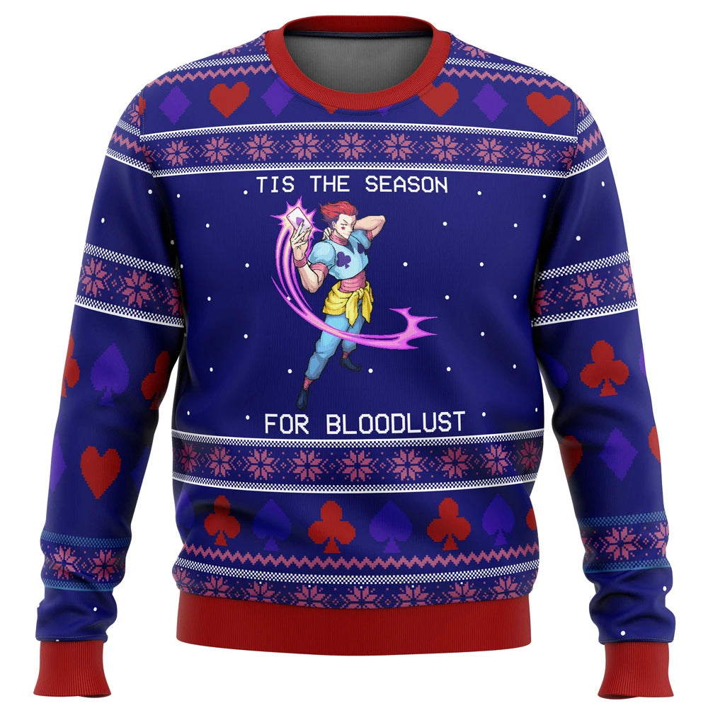 Hunter X Hunter Ugly Christmas Sweater Purple