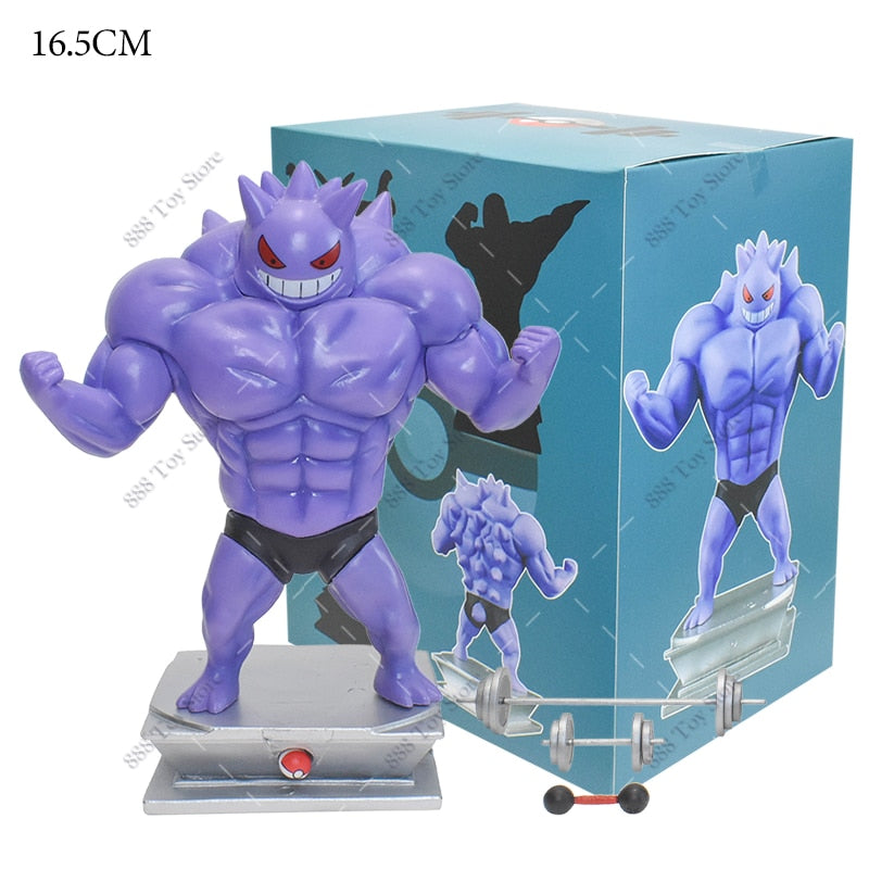 Anime Pokemon Muscle Man Action Figure Gengar with box A