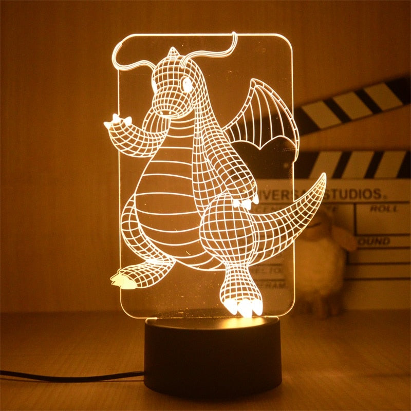 Pokemon Anime 3D LED desk lamp Action Figure 30 12cm