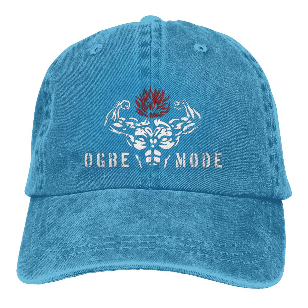 The Ogre Mode Baki Baseball Cap Blue One Size Fits All