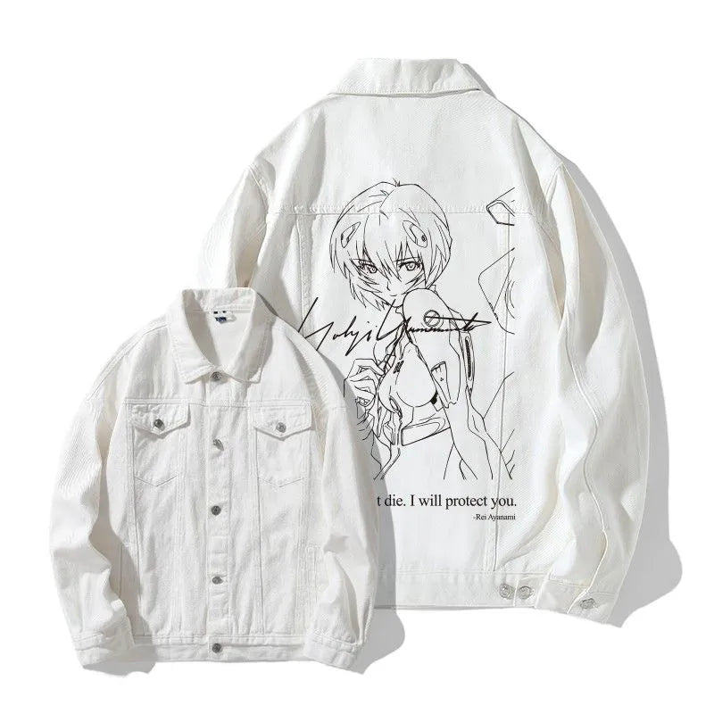 Ayanami Rei EVA EVANGELION Shirt White