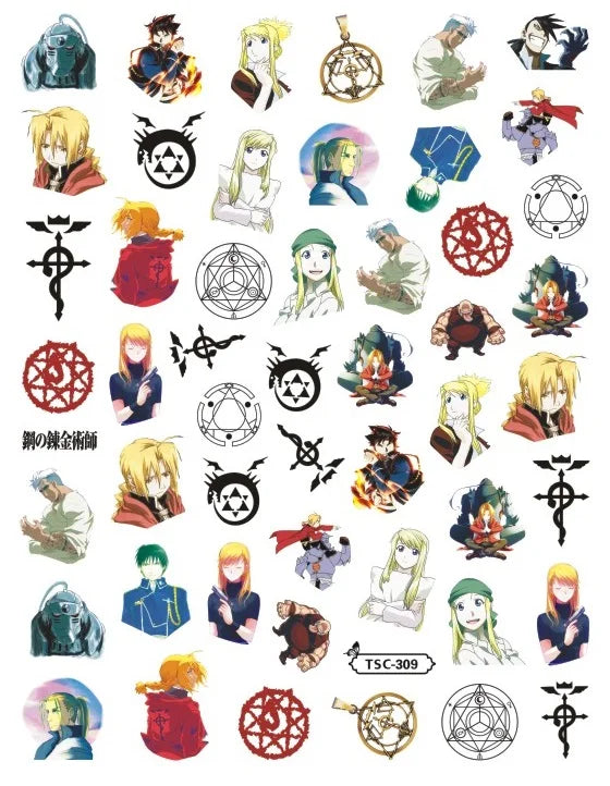 Hunter×Hunter Anime Acrylic Nails Sticker Style 5