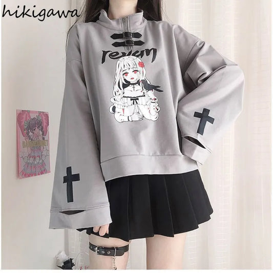 Anime Halfzip Sweatshirt