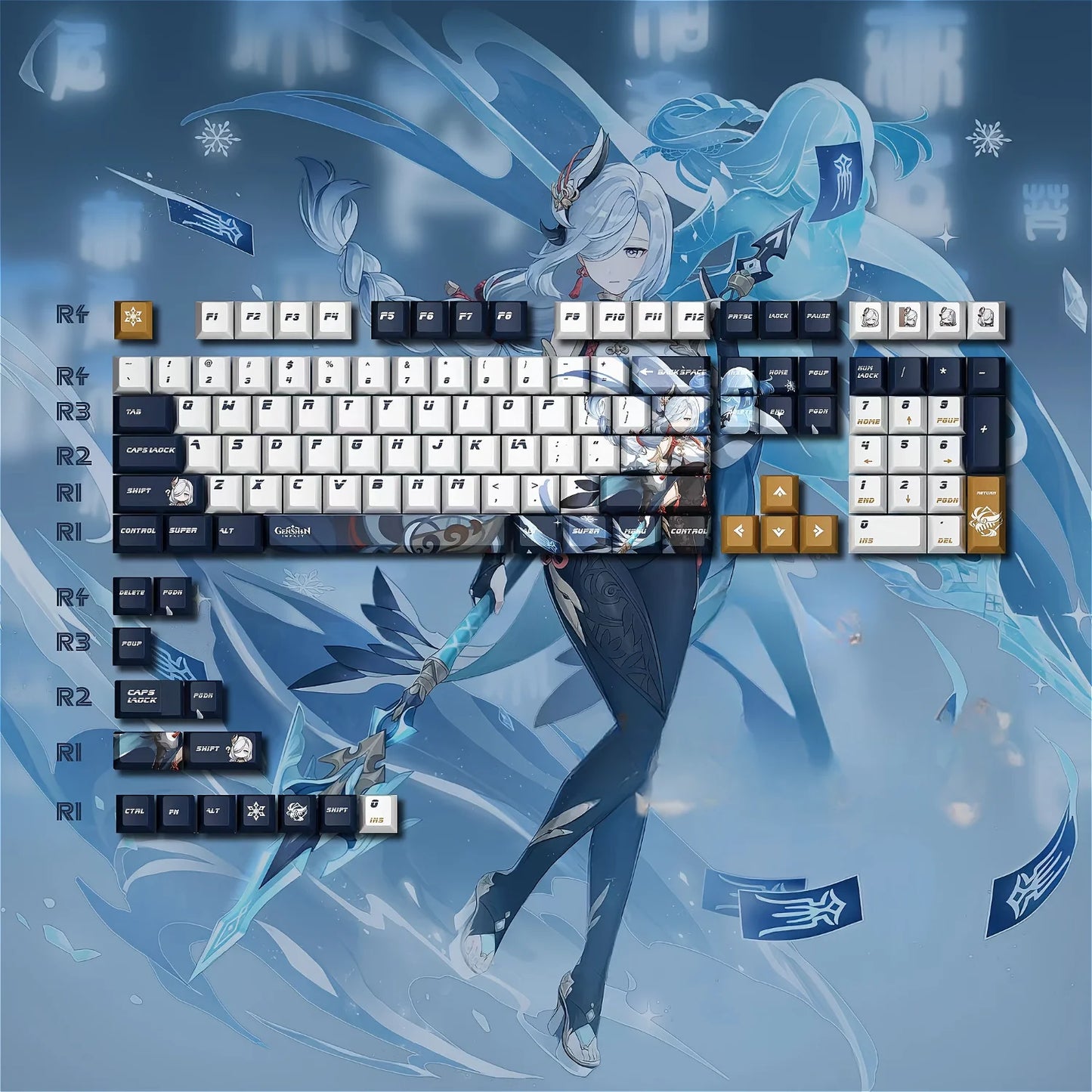 Genshin Impact Anime Keycaps