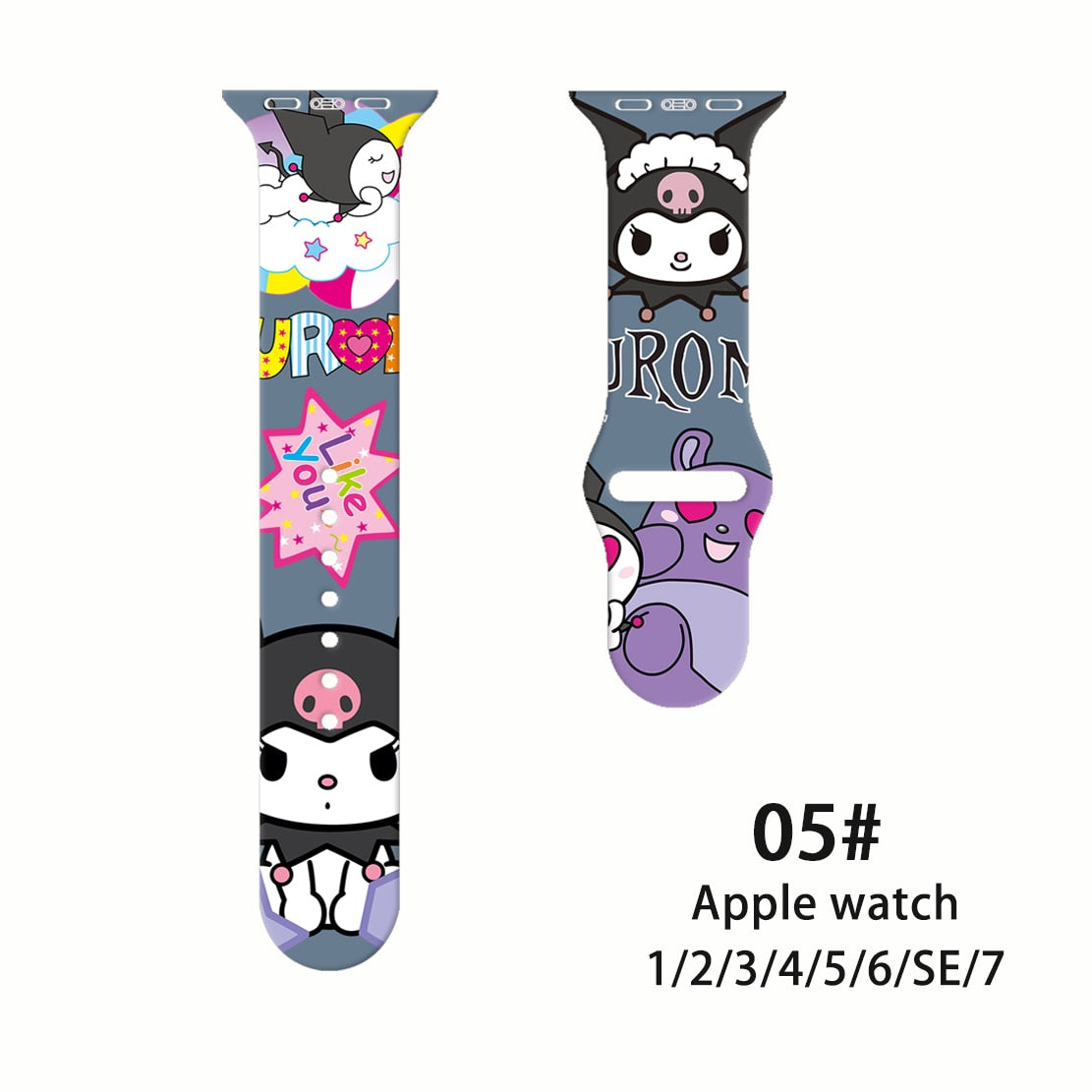 Sanrio Kuromi silicone Strap For Apple Watch Band 05