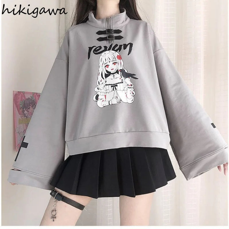 Anime Halfzip Sweatshirt