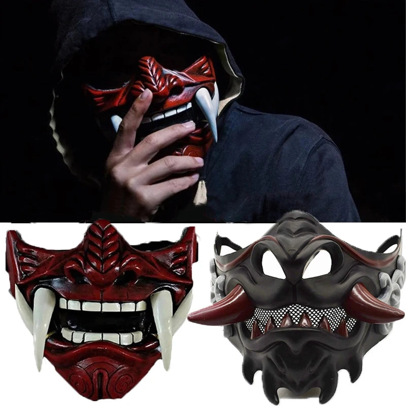 Anime Japanese Samurai Oni Mask