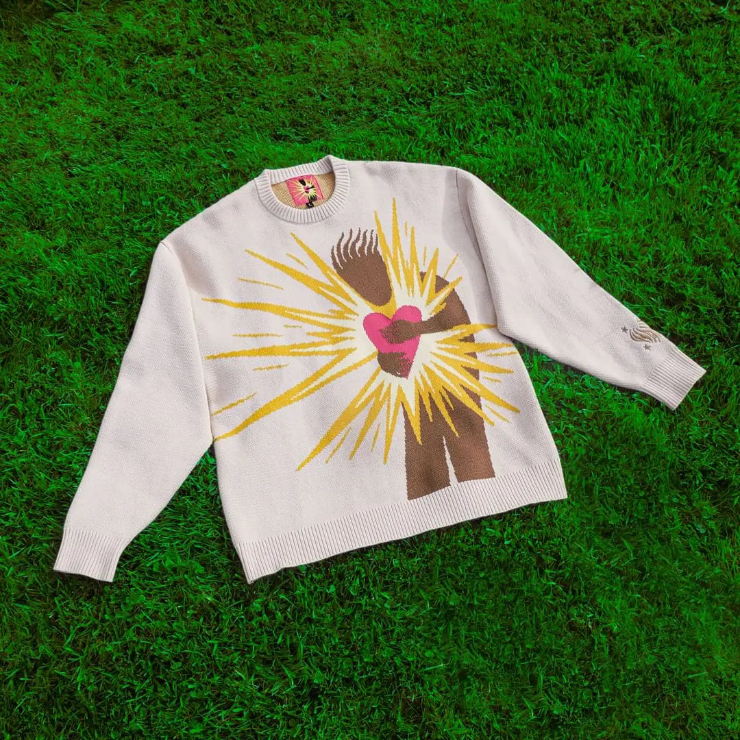 Feel Love Anime Sweater White