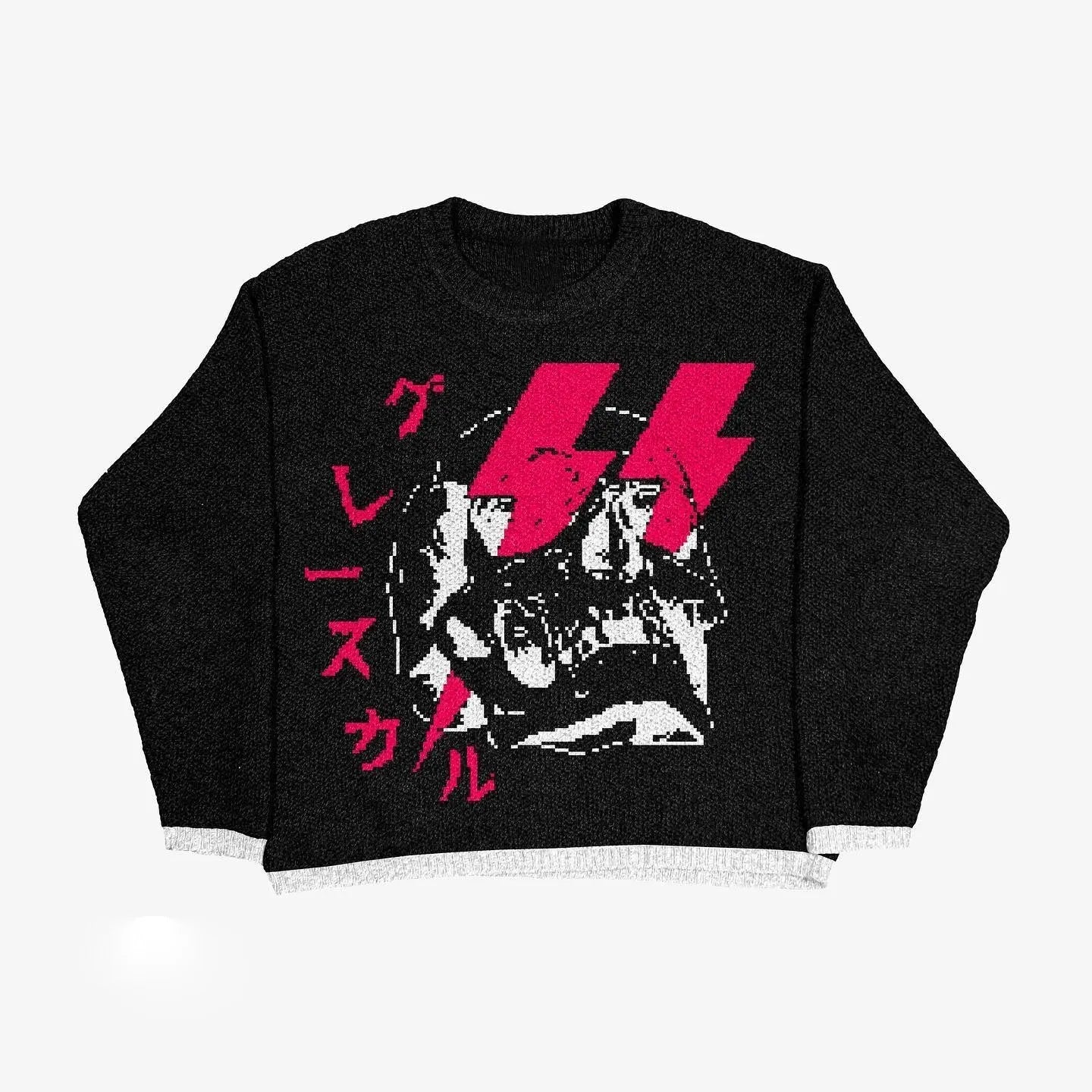 Japanese Hip Hop Knitted Sweater 13