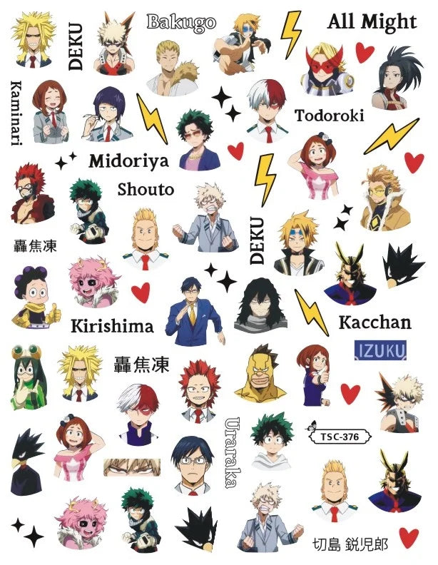 Hunter×Hunter Anime Acrylic Nails Sticker Style 2