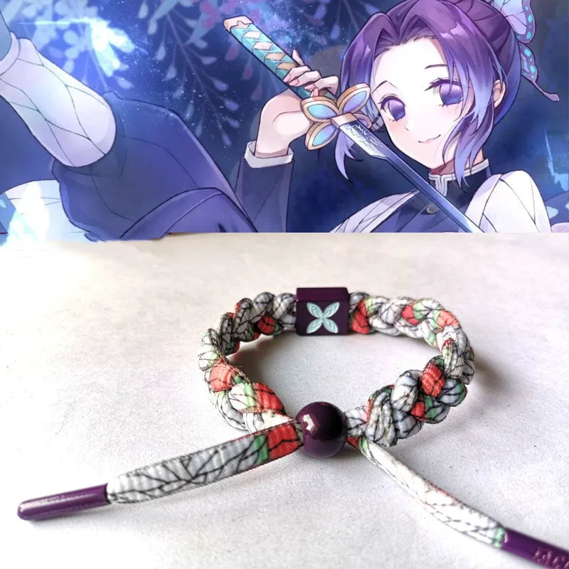 Demon Slayer Hand-Knitted Bracelet