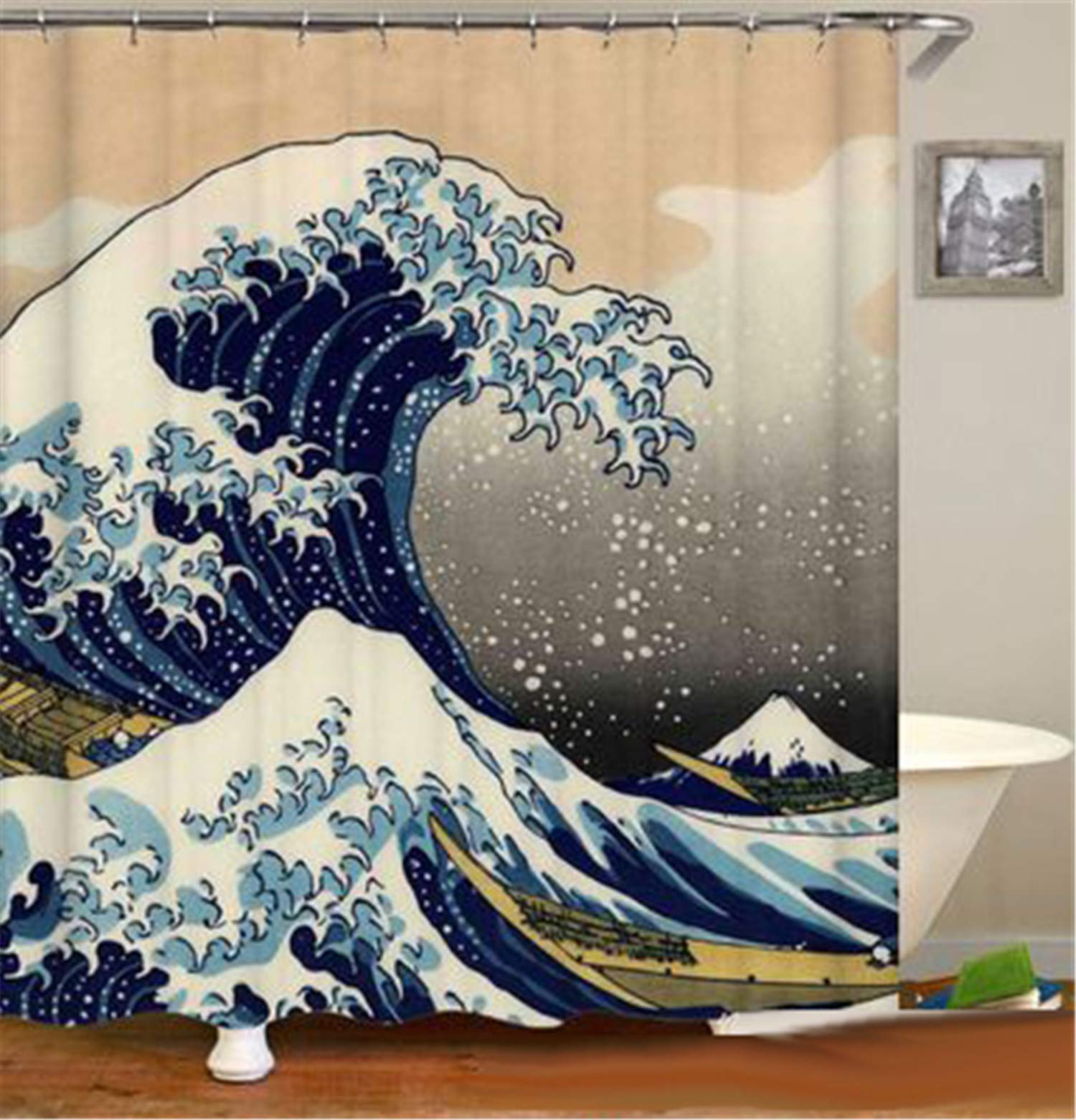 Japanese Style Shower Curtain 9