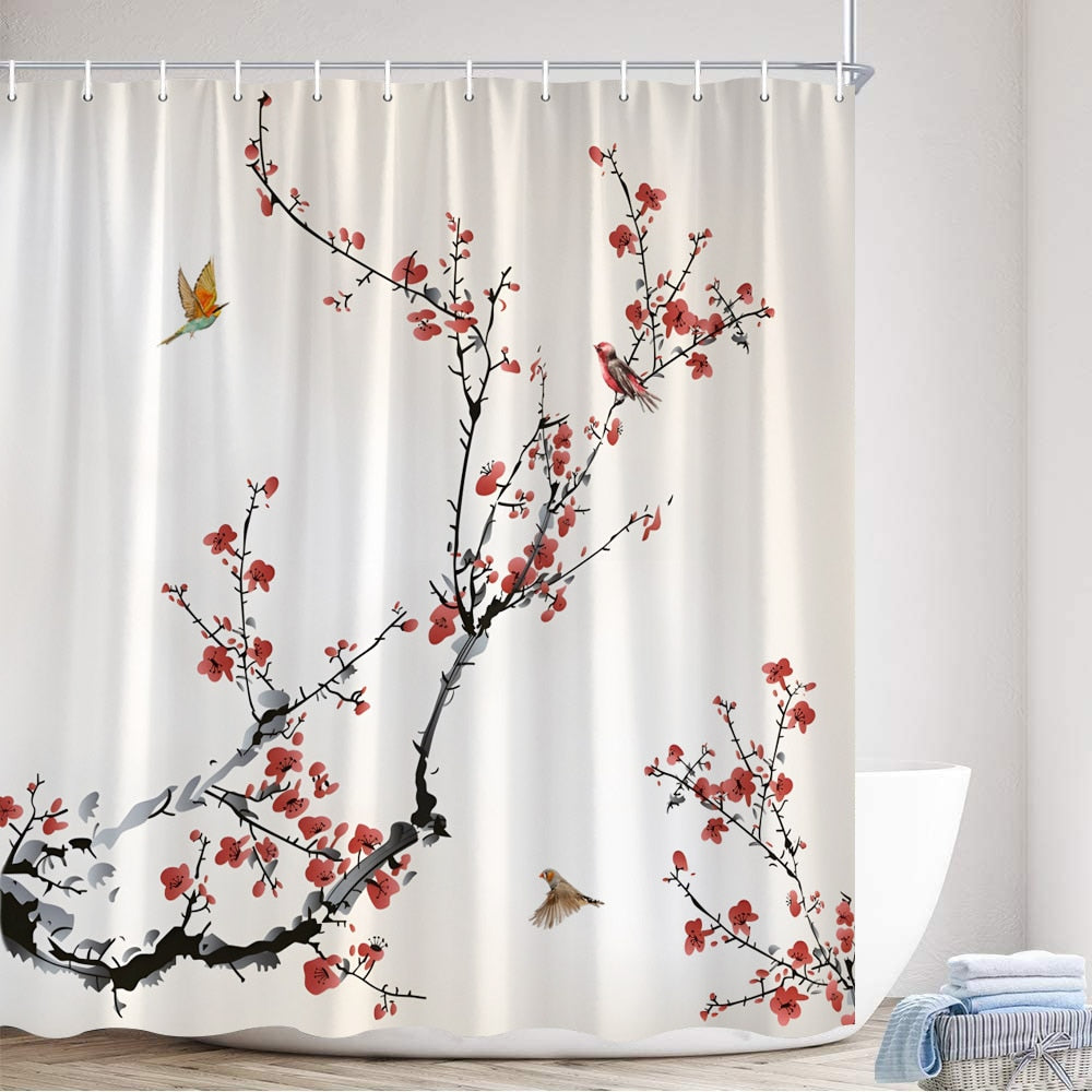 Japanese Style Shower Curtain