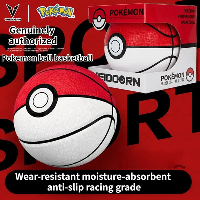 Pokemon Pokeball Style Basketball Red