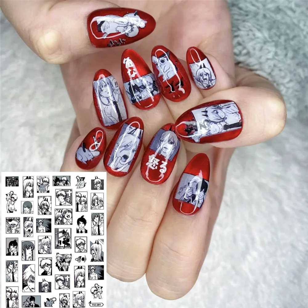 Jojo Bizarre Adventure Anime Acrylic Nails Sticker