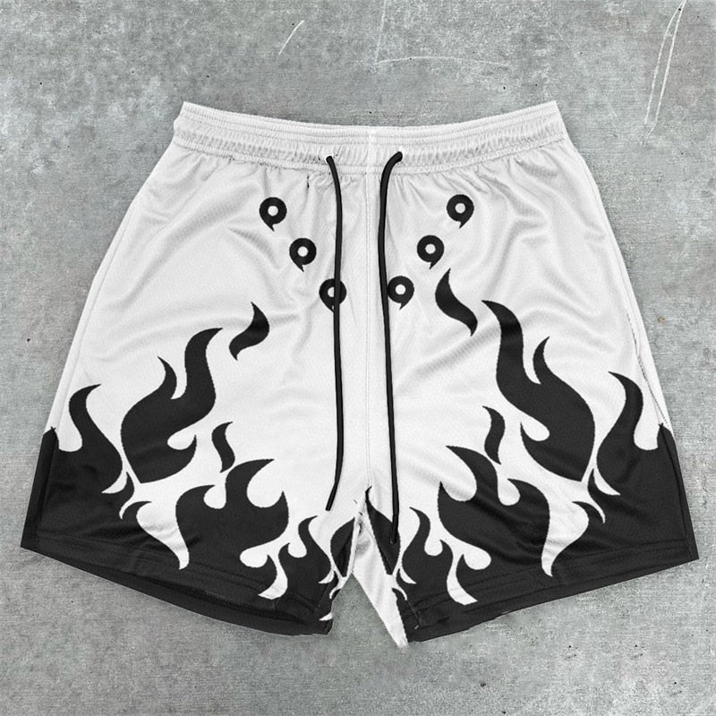 Naruto Anime Gym Shorts for Fitness Workout Style 21