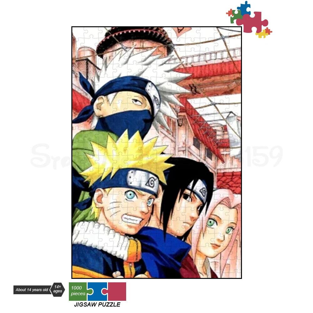  Naruto “Never Forget Your Friends” 1000 Piece Jigsaw Puzzle, Collectible Puzzle Featuring Artwork of Naruto Uzumaki & Characters from  The Anime Show