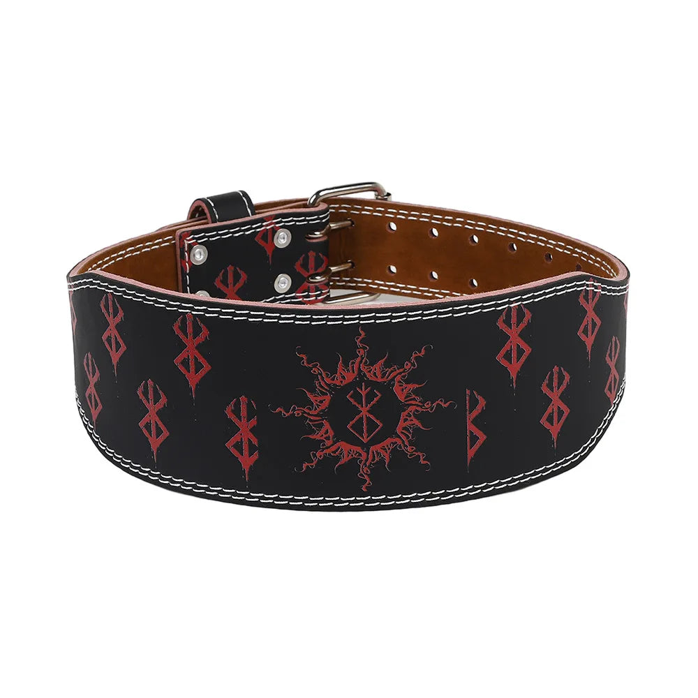 Berserk Anime Weightlifting Waist Belt RED