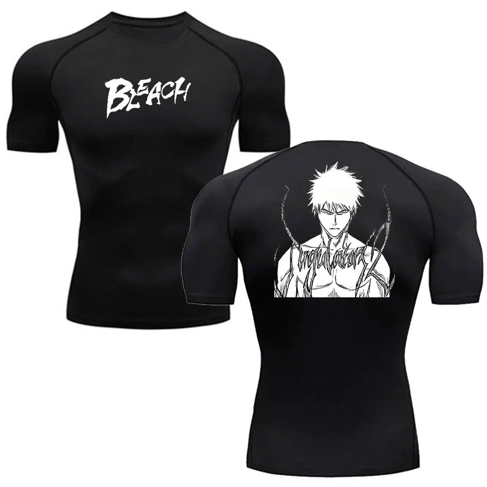 Bleach Gym Fit Tshirt Black2