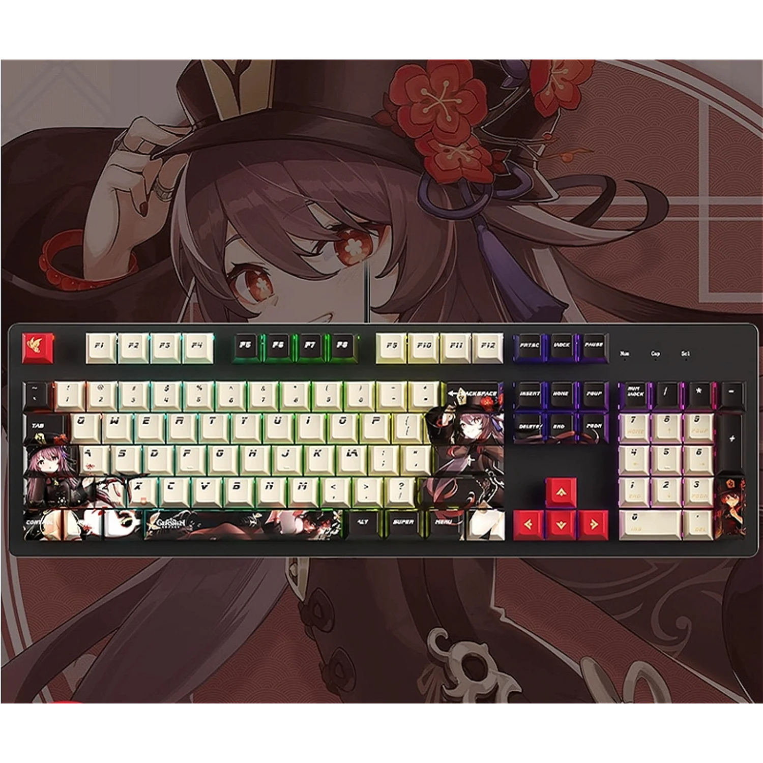 Genshin Impact Anime Keycaps Style 1 Cherry keycaps