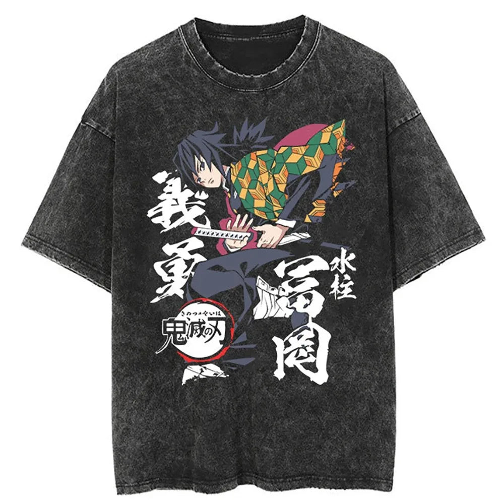 Demon Slayer Kokushibo Vintage Tshirt Style 16