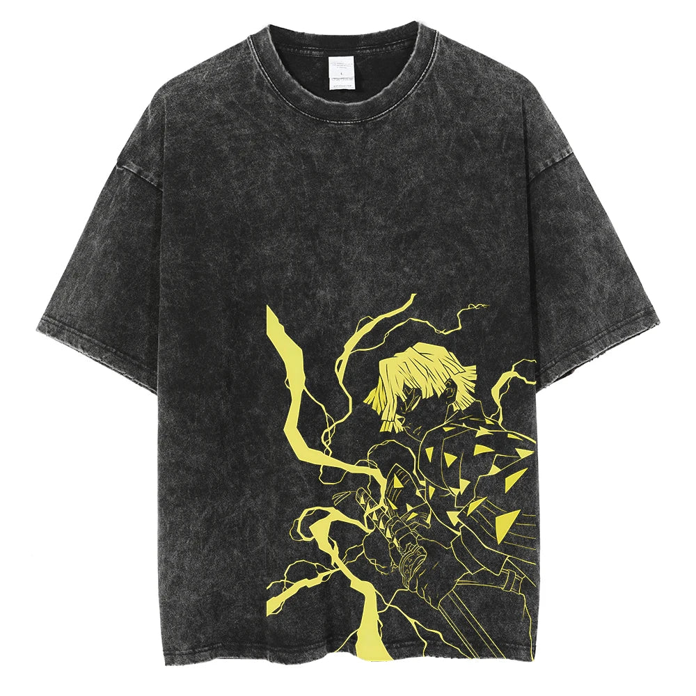 Demon Slayer Zenitsu Hashira Vintage Tshirt Style 6