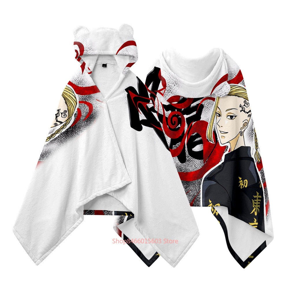 Tokyo Revengers Comfy Blanket Hoodie 5 M (77CMx151CM)
