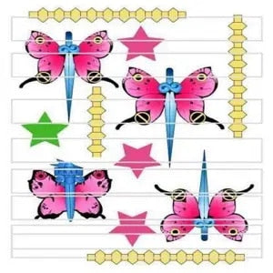 JoJo's Bizarre Adventure Star Temporary Tattoo butterfly3 one size