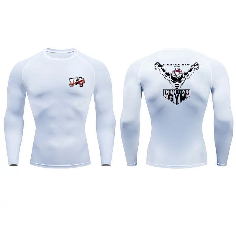 Baki Orge Mode Gym Fit Tshirt white3