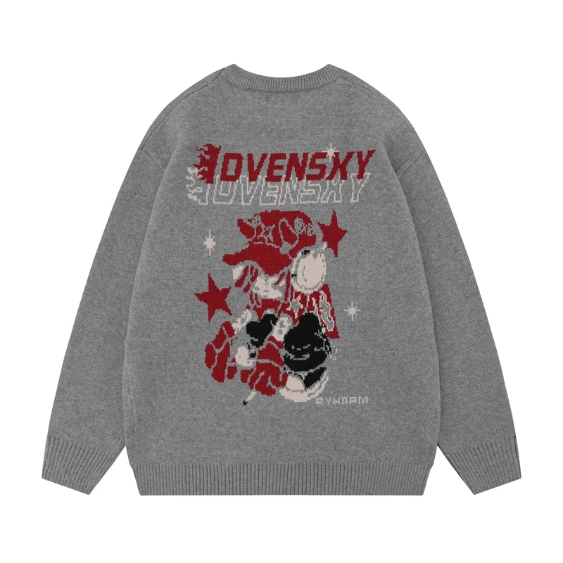 Japanese Design Pullover Sweater Gray 2