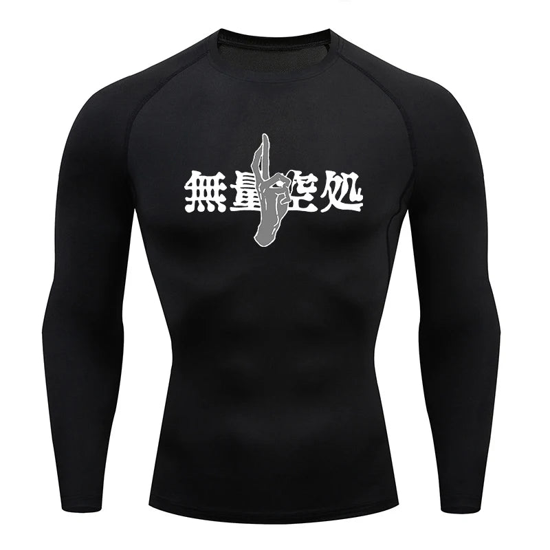 Jujutsu Kaisen Design Gym Fit Tshirt Black 1