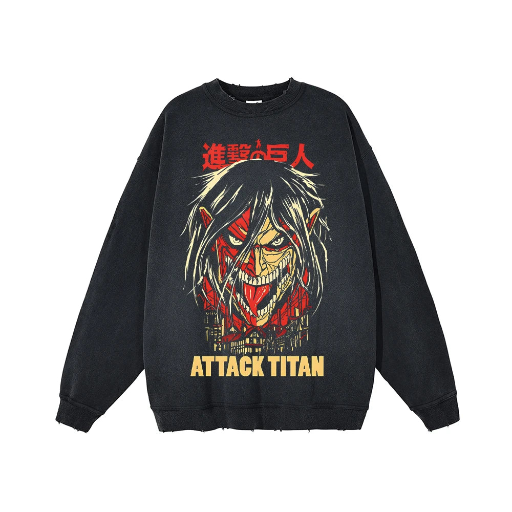 Attack on Titan Full Sweatshirt Black3