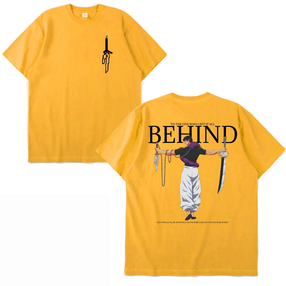 Jujutsu Kaisen Fushiguro Toji T Shirt Yellow