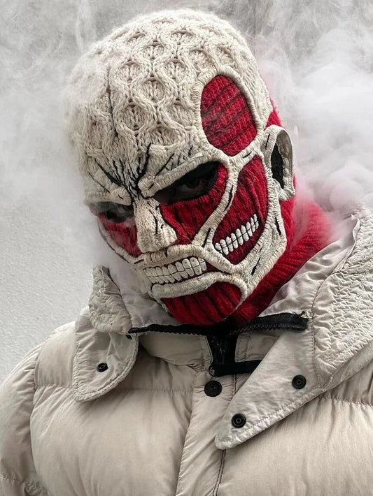 Attack On Titan Handmade Knitted Cap Mask