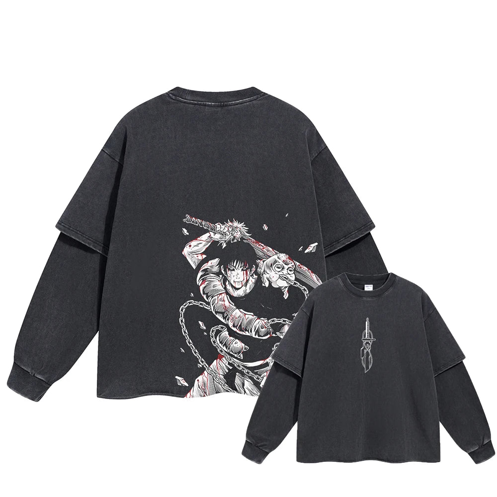 Kurapika Anime Double Layer Sweatshirt Style 3