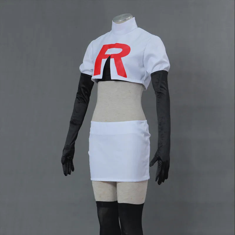 Anime Pokemon Team Rocket Cosplay Costume Default Title