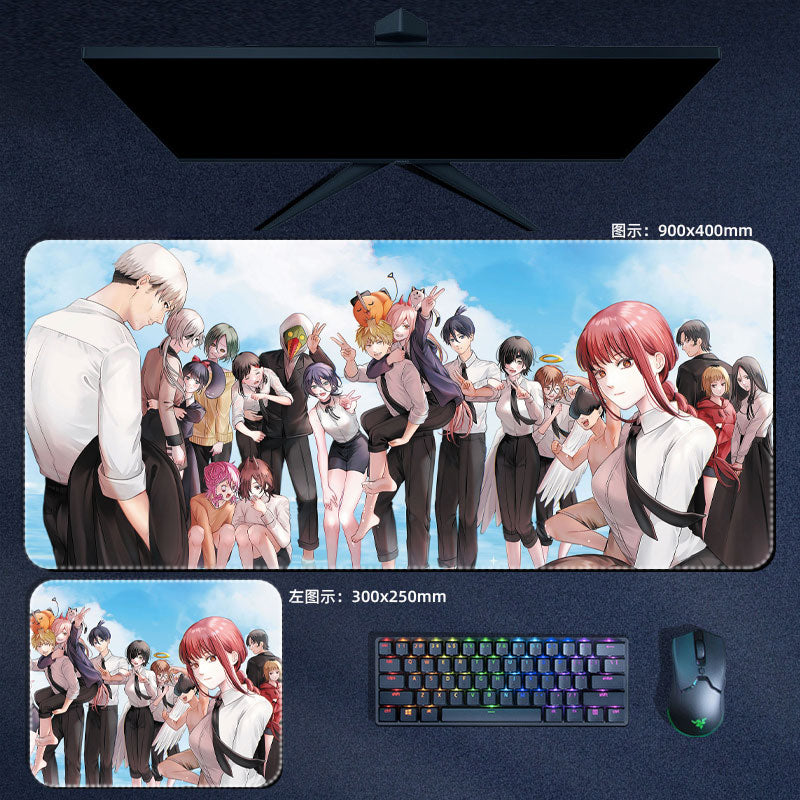 Chainsaw man Anime Large Gaming Mouse Pad 02